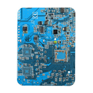 Blue PCB Circuit Board Design for IT Pros Magnet
