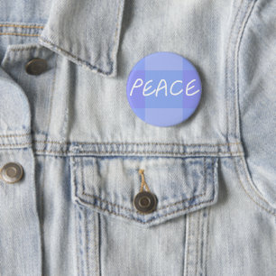 Blue Peace  6 Cm Round Badge