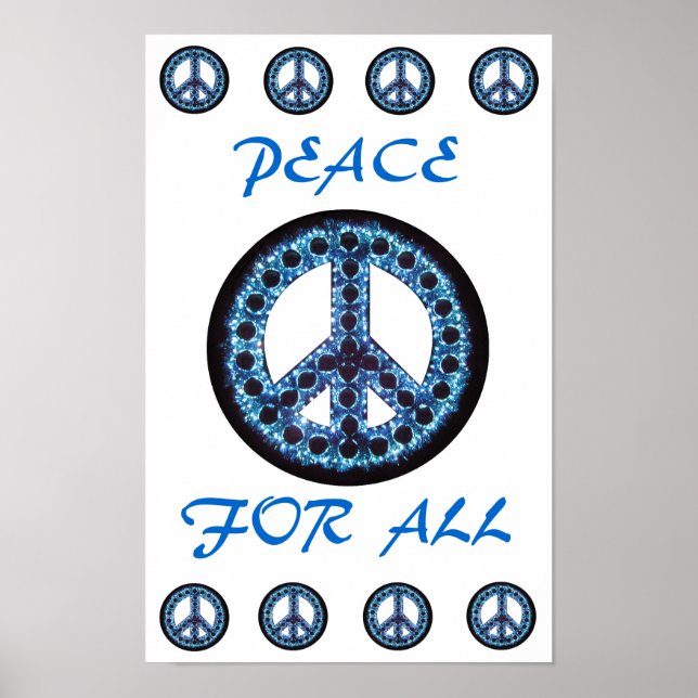 blue peace for all poster (Front)