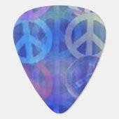 Blue Peace Guitar Picks - Musician's Supplies Gift (Back)