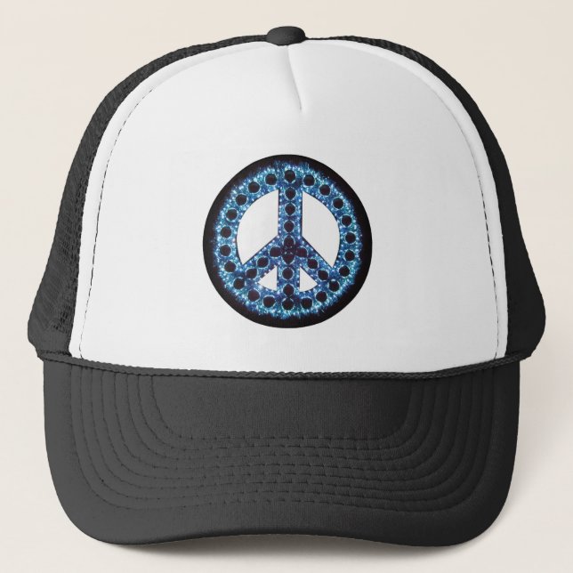 blue peace hat (Front)