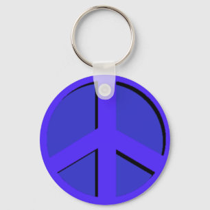 Blue Peace Keychain