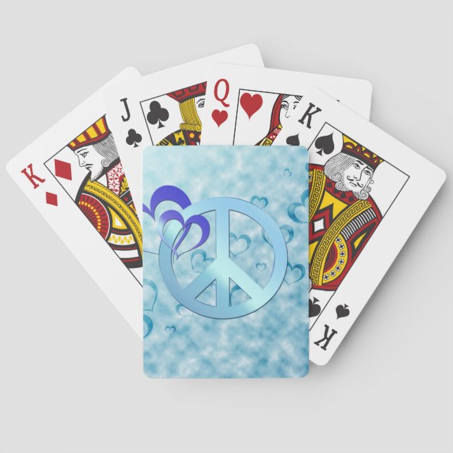 Blue Peace Playing Cards (Back)