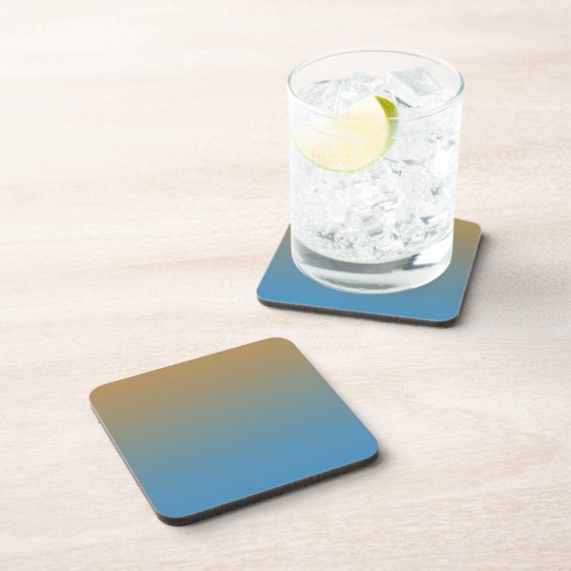 Blue Peach Ombre Coaster (Right Side)