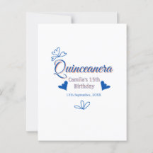 Blue peach quinceanera 15th birthday rustic mexica