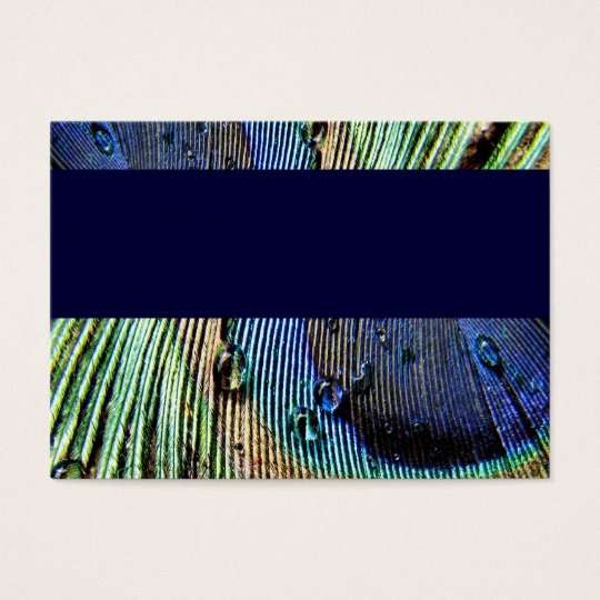 Blue Peacock Business Card