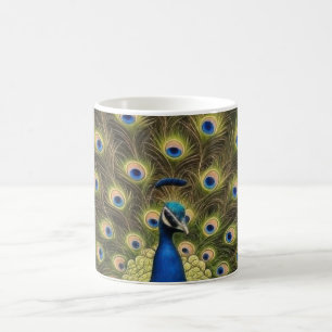 Blue Peacock Coffee Mug