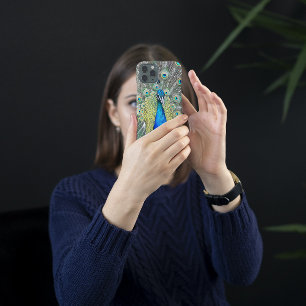 Blue Peacock Feather Plumage iPhone 16 Case