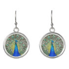 Blue Peacock Feather Plumage