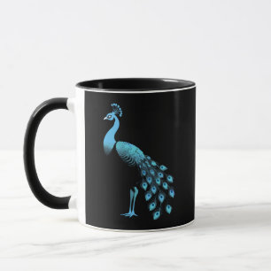 Blue Peacock Mug