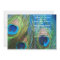 Blue Peacock Wedding Invitation