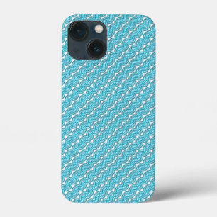 Blue pearl pattern iPhone 13 mini case