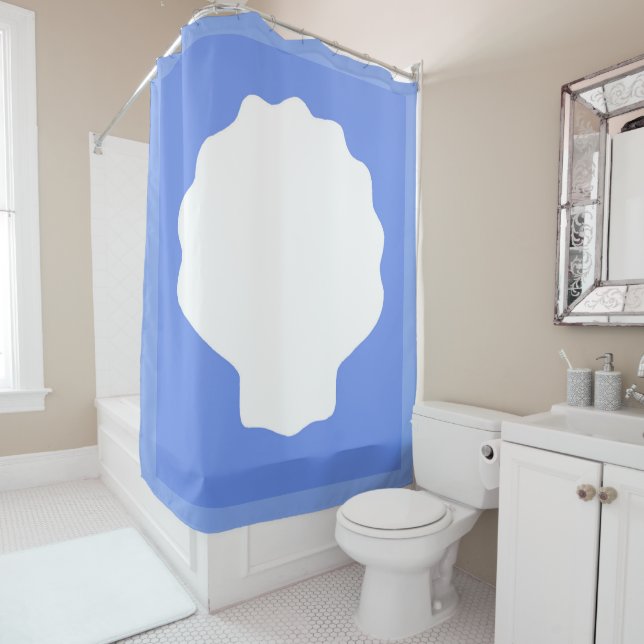 Blue Pearl Shower Curtain (In Situ)