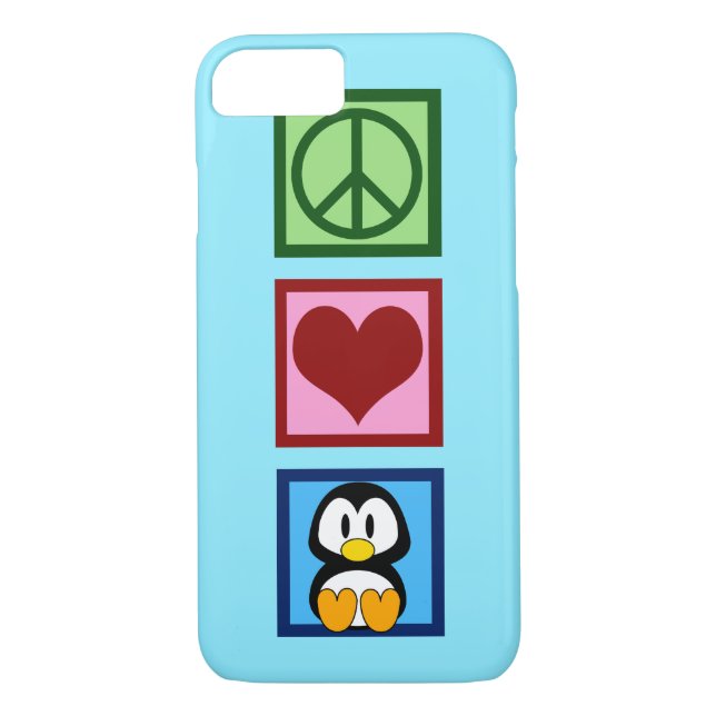 Blue Penguin Case-Mate iPhone Case (Back)