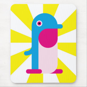 Blue Penguin Mouse Mat