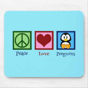 Blue Penguin Mouse Mat