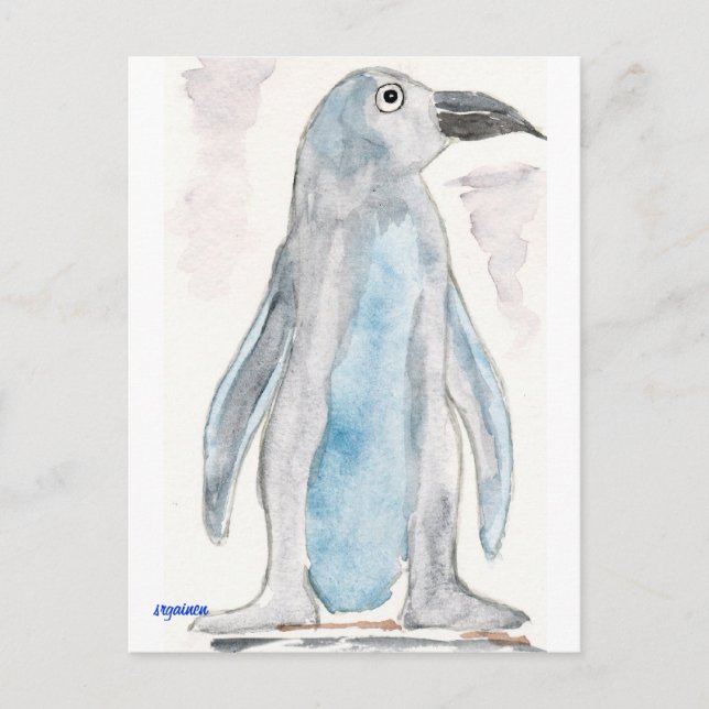 Blue Penguin Postcard (Front)