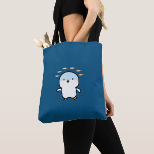 Blue Penguin Tote Bag