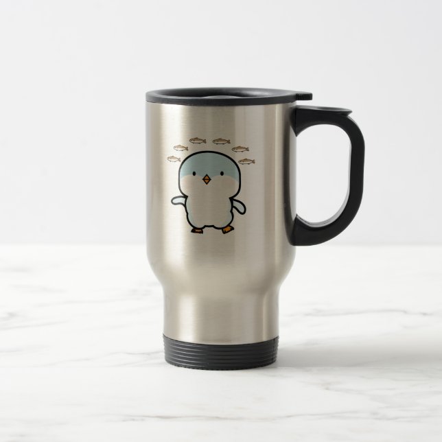Blue Penguin Travel Mug (Right)