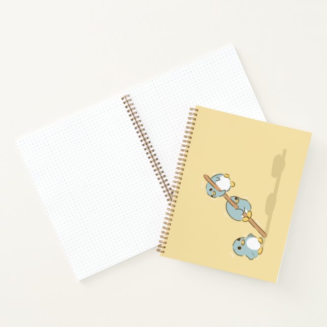 Blue penguins notebook (Inside)