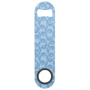 Blue penguins pattern background