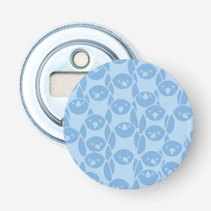 Blue penguins pattern background bottle opener