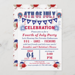 Blue Pennant String Flags 4th of July Party