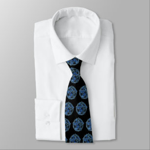 Blue Pentagram Tie