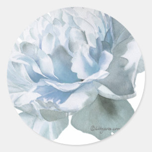 Blue Peony Wedding Seals