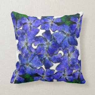 Blue Periwinkle Design Cushion