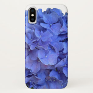 Blue periwinkle elegant floral hydrangeas  iPhone x case