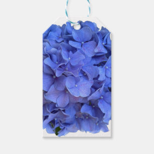 Blue periwinkle elegant floral hydrangeas gift tags