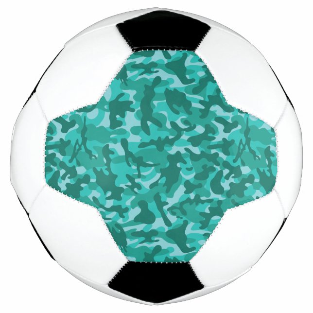 Blue Persian Camouflage  Football (Front)