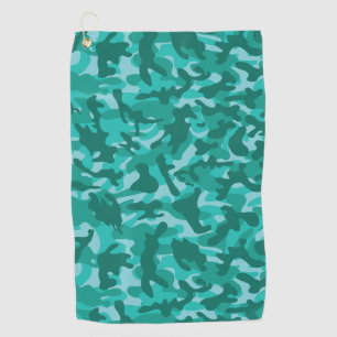 Blue Persian Camouflage Golf Towel