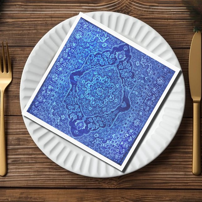 Blue Persian carpet  look - Tabris Napkin (Creator Uploaded)