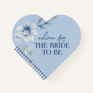 Blue Personalised Advice for the Bride Keepsake Notebook