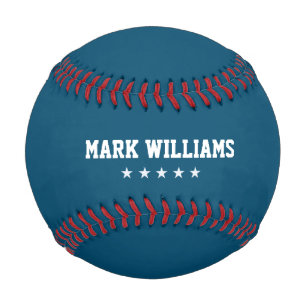 Blue Personalised Baseball