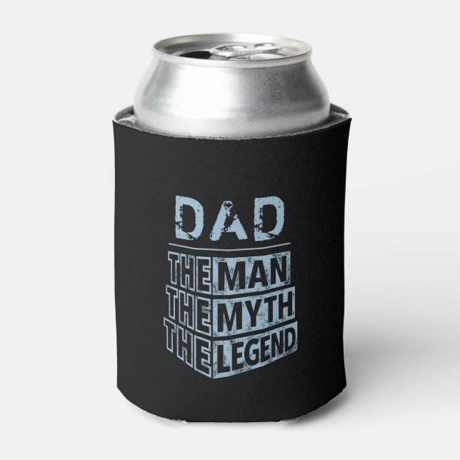 Blue Personalised Name The Man The Myth The Legend Can Cooler (Can Front)