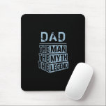 Blue Personalised Name The Man The Myth The Legend Mouse Mat<br><div class="desc">Personalised your own name,  "the Man the Myth the Legend" typography design in black and blue,  great custom gift for men,  dad,  grandpa,  husband,  boyfriend on father's day,  birthday,  anniversary,  and any special day.</div>
