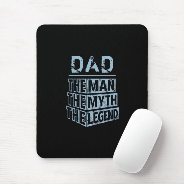 Blue Personalised Name The Man The Myth The Legend Mouse Mat (With Mouse)