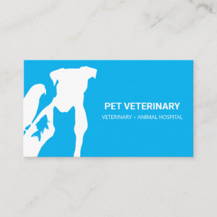 Blue Pet Boutique cat dog bird rabbit fish Vet Business Card