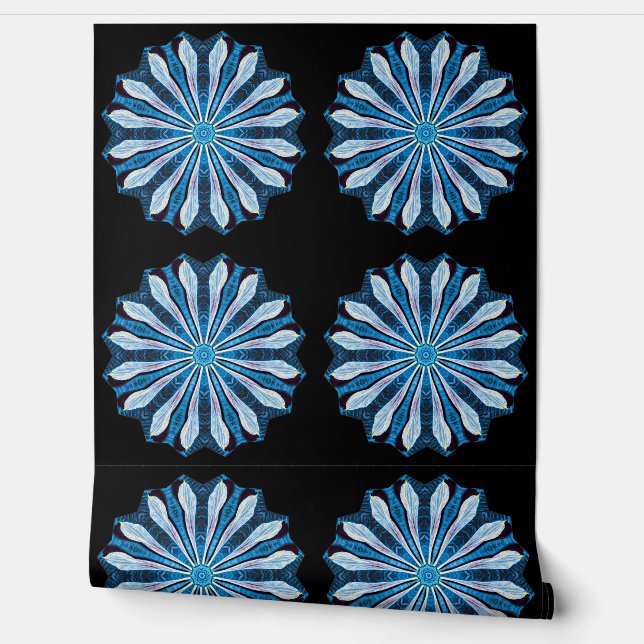 Blue Petals 4 Wallpaper (Unrolling)