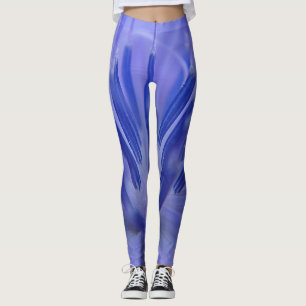 Blue petals leggings