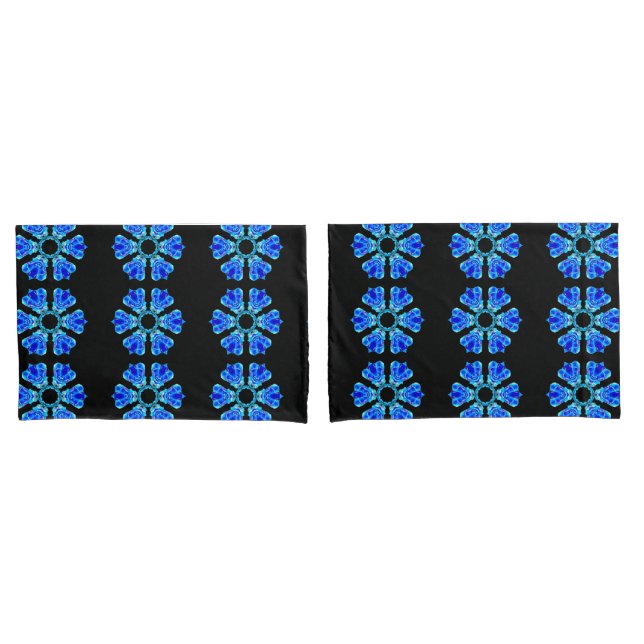 Blue Petals Pillowcase (Front-Set)