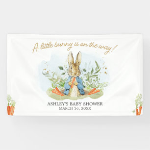 Blue Peter Rabbit Baby Shower  Banner