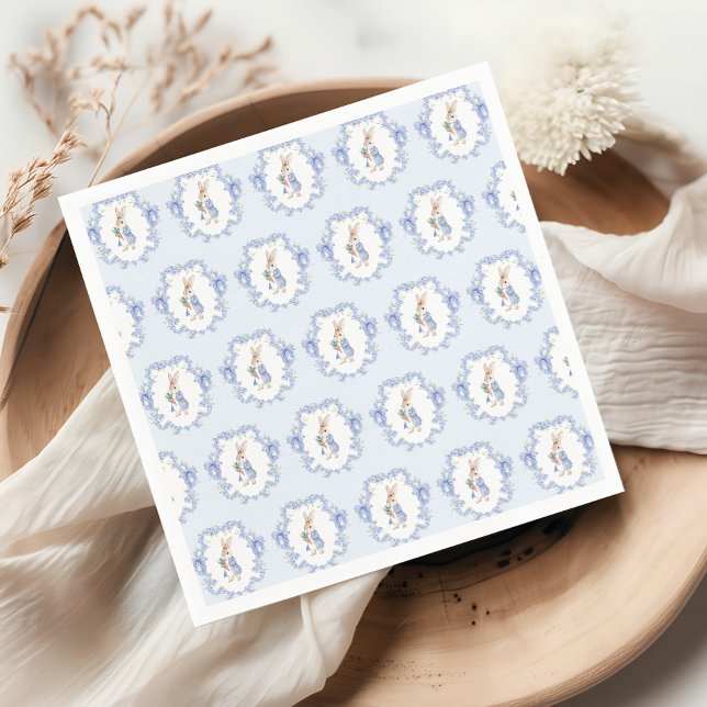 Blue Peter Rabbit Baby Shower Napkin (Creator Uploaded)