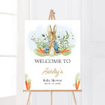 Blue Peter Rabbit Baby Shower Welcome Poster<br><div class="desc">Make your event special with this Peter Rabbit Baby Shower with our cute and lovely printable Welcome Sign featuring adorable A Little Bunny Shower theme. Download,  personalise,  and create lasting memories with this perfect touch for your joyous celebration!

BS625</div>