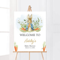 Blue Peter Rabbit Baby Shower Welcome