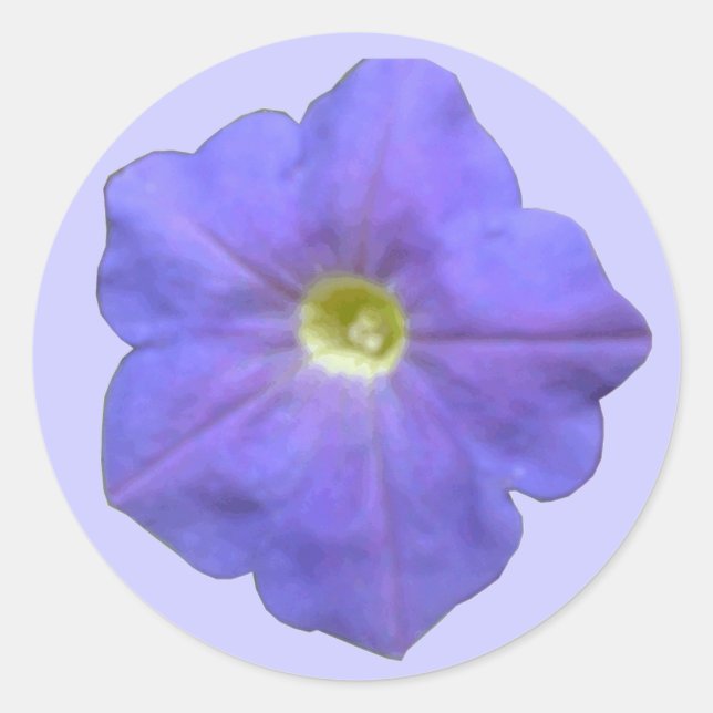 Blue Petunia Stickers (Front)