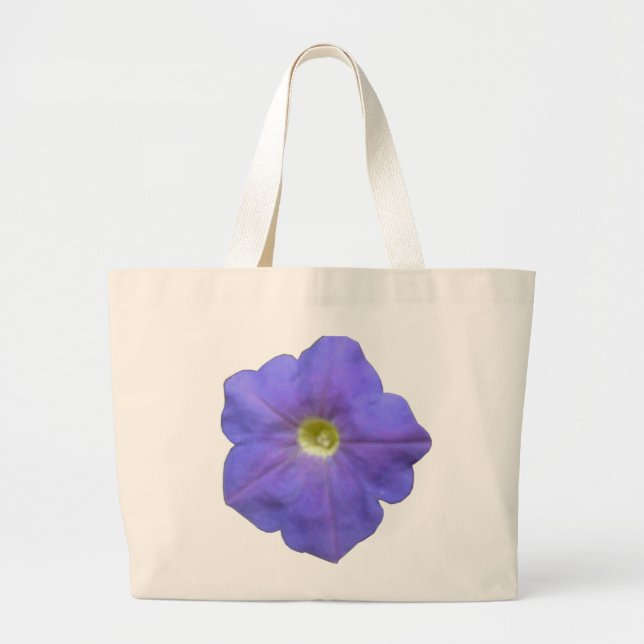 Blue Petunia Tote Bag (Front)